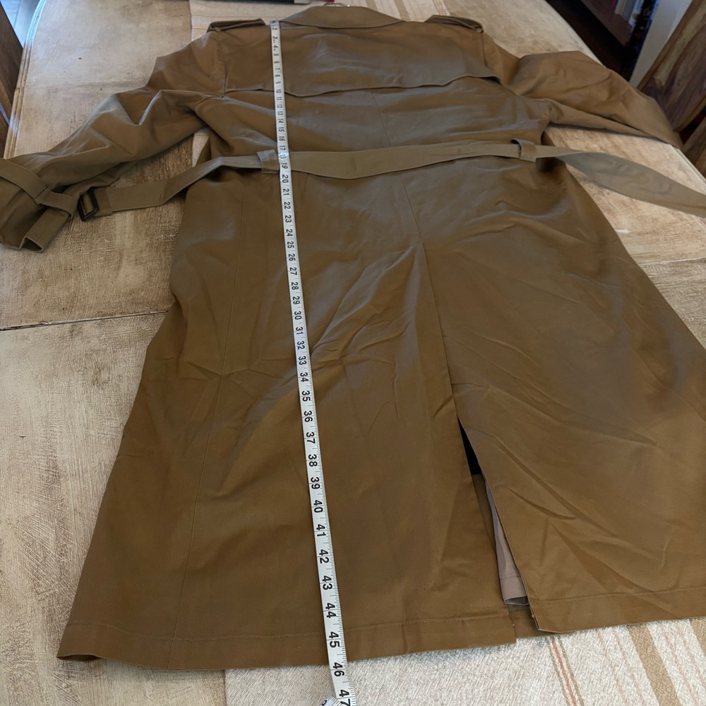 Dior Christian Dior Tan Khaki Vintage Cotton Wool Blend Trench Coat 40R Unisex - Picture 14 of 16